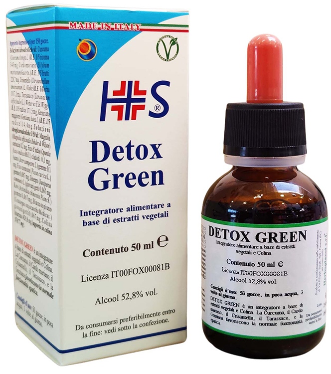 DETOX GREEN GOCCE 50 ML - Parafarmacia Mostacciano