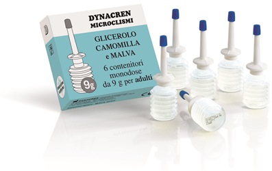 DYNACREN MICROCLISMI CAMOMILLA E MALVA 6 PEZZI DA 9 G PER ADULTI - Parafarmacia Mostacciano