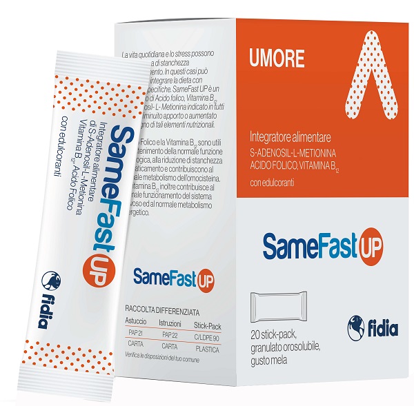 SAMEFAST UP 20 STICK PACK GRANULATO OROSOLUBILE GUSTO ANANAS - Parafarmacia Mostacciano