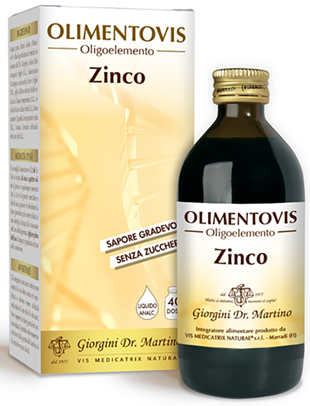 ZINCO OLIMENTOVIS 200 ML - Parafarmacia Mostacciano