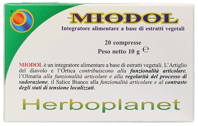 MIODOL 20 COMPRESSE BLISTER 10 G - Parafarmacia Mostacciano