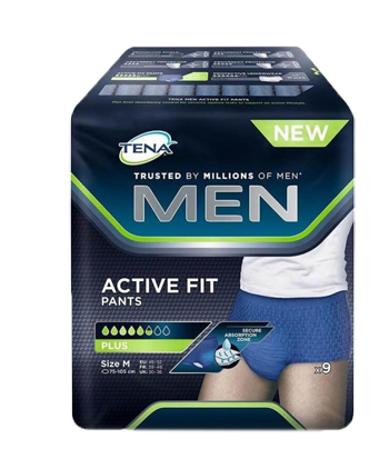 PULL UP UOMO TENA MEN PANTS ACTIVE FIT M 9 PEZZI - Parafarmacia Mostacciano