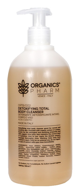 ORGANICS PHARM DETOXIFYING TOTAL BODY CLEANSER 500 ML - Parafarmacia Mostacciano