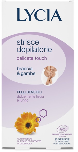 LYCIA 20 STRISCE BRACCIA/GAMBE PELLI DELICATE 12 PEZZI - Parafarmacia Mostacciano
