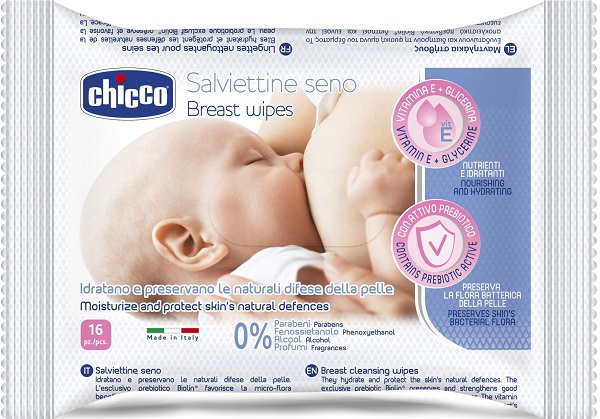 CHICCO SALVIETTE DETERGENTI PER IL SENO 16 PEZZI - Parafarmacia Mostacciano