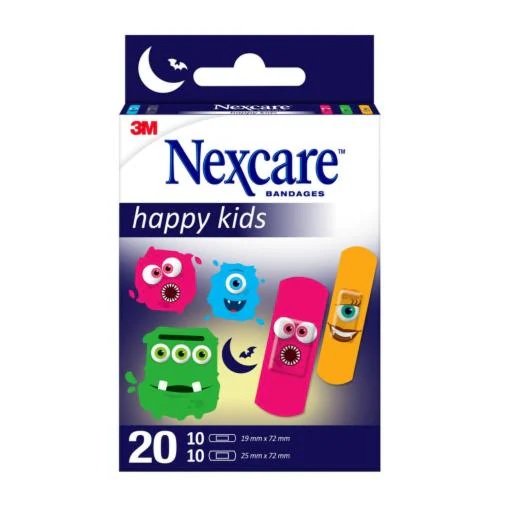 CEROTTI NEXCARE KIDS PLASTERS MONSTERS 20 PEZZI ASSORTITI - Parafarmacia Mostacciano