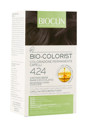BIOCLIN BIO COLORIST 4,24 CASTANO BEIGE RAME CIOCCOLATO - Parafarmacia Mostacciano
