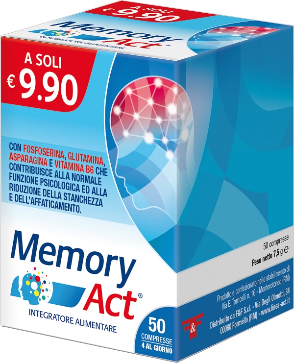 MEMORY ACT 50 COMPRESSE - Parafarmacia Mostacciano