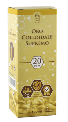 ORO COLLOIDALE SUPREMO 20PPM 100 ML - Parafarmacia Mostacciano