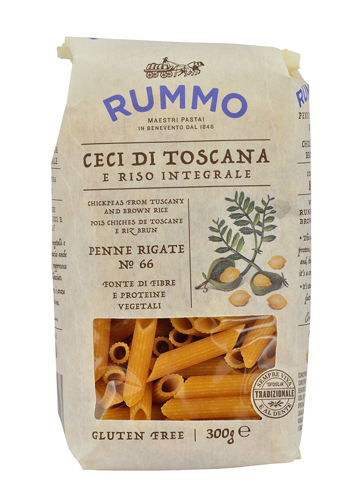 RUMMO PENNE RIGATE N 66 CECI DI TOSCANA E RISO INTEGRALE 300 G - Parafarmacia Mostacciano