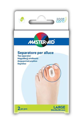 SEPARATORE DITA IN GEL MASTER-AID PER ALLUCE L 2 PEZZI - Parafarmacia Mostacciano