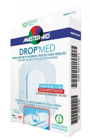 MEDICAZIONE MASTER-AID DROP MED 10 X 10 CM 5 PEZZI - Parafarmacia Mostacciano