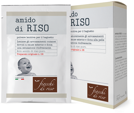 FIOCCHI DI RISO AMIDO DI RISO POLVERE LENITIVO 100 G - Parafarmacia Mostacciano