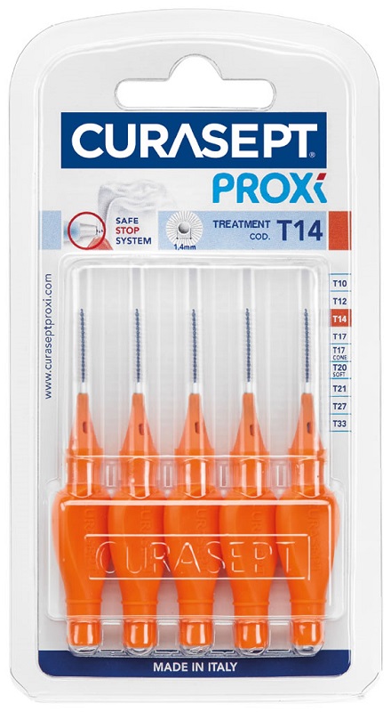 CURASEPT PROXI T14 ARANCIO/ORANGE 5 PEZZI - Parafarmacia Mostacciano