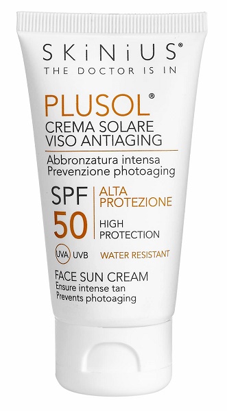 PLUSOL CREMA SOLARE VISO SPF50 50 ML - Parafarmacia Mostacciano