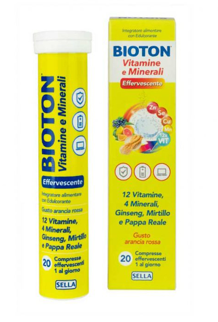 BIOTON VITAMINE E MINEALI 20 COMPRESSE EFFERVESCENTI - Parafarmacia Mostacciano