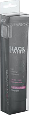 CURAPROX BLACK IS WHITE DENTIFRICI SBIANCANTI 1 DENTIFRICIO DA 90ML + 1 SPAZZOLINO - Parafarmacia Mostacciano