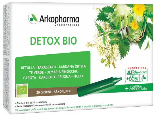 ARKOFLUIDI ULTRA SUONI DETOX BIO 20 FIALE - Parafarmacia Mostacciano