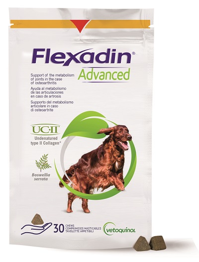 FLEXADIN ADVANCED CANE TUTTE LE TAGLIE 30 TAVOLETTE APPETIBILI - Parafarmacia Mostacciano