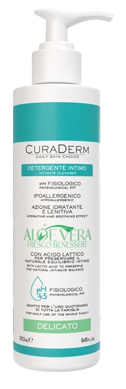 CURADERM INTIMO DELICATO ALOE 250 ML - Parafarmacia Mostacciano