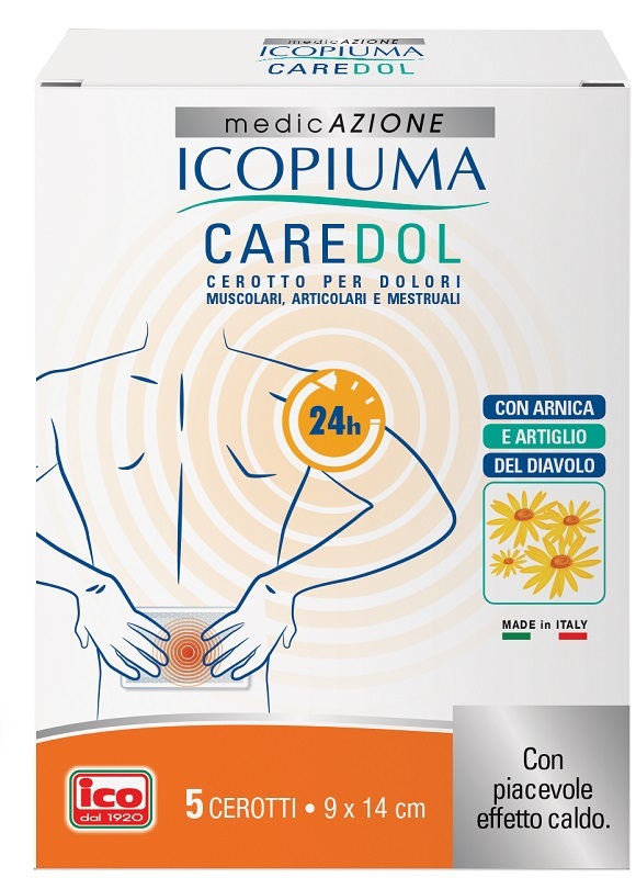 ICOPIUMA CAREDOL CEROTTO DOL RETTANGOLARE 5 PEZZI - Parafarmacia Mostacciano