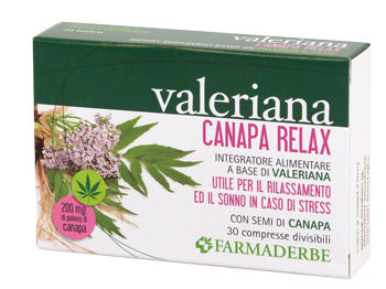 VALERIANA CANAPA RELAX 30 COMPRESSE DIVISIBILI - Parafarmacia Mostacciano
