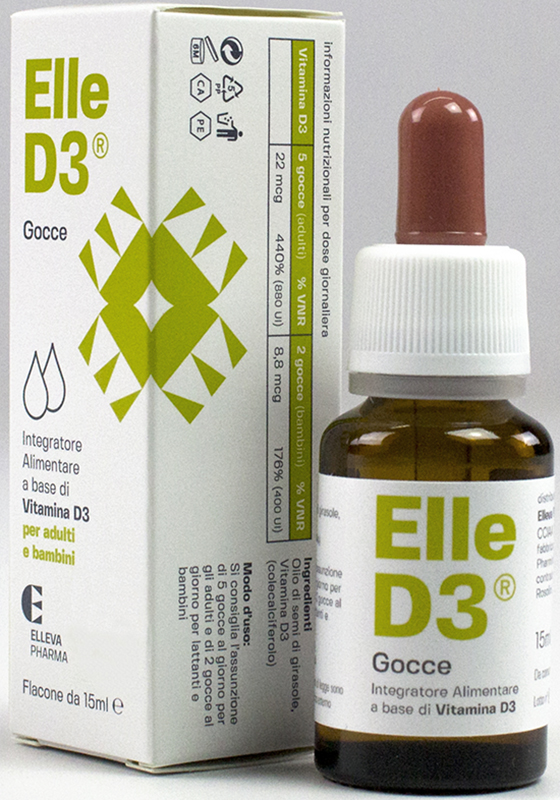 ELLE D3 GOCCE 15 ML - Parafarmacia Mostacciano