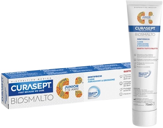 CURASEPT BIOSMALTO DENTIFRICIO JUNIOR 75 ML - Parafarmacia Mostacciano