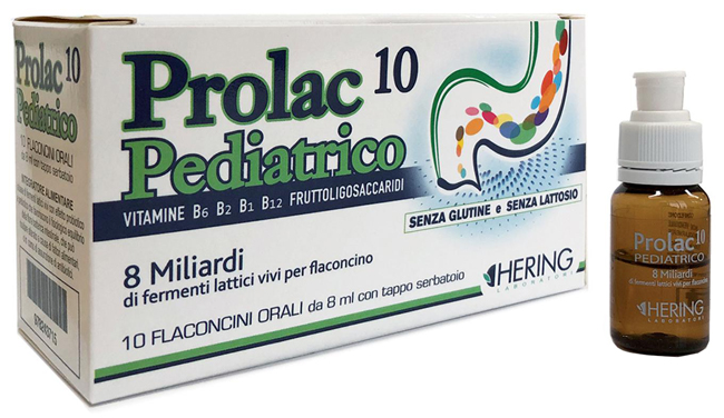 PROLAC10 PEDIATRICO FERMENTI LATTICI 10 FLACONCINI 8 ML - Parafarmacia Mostacciano
