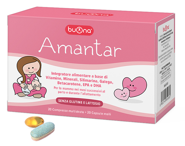 AMANTAR 20 COMPRESSE DA 1,6 G + 20 CAPSULE DA 0,637 G - Parafarmacia Mostacciano