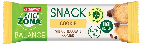 ENERZONA SNACK COOKIE MILK CIOCHOLATE 33 G - Parafarmacia Mostacciano
