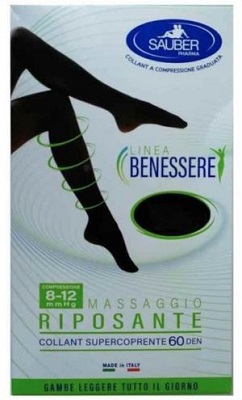 COLLANT SUPERCOPRENTE SAUBER 8-12 MMHG FANTASIA POIS PICCOLI BIANCO E NERO 3 - Parafarmacia Mostacciano