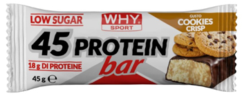 WHYSPORT 45 PROTEIN BAR COOKIES CRISP 45 G - Parafarmacia Mostacciano