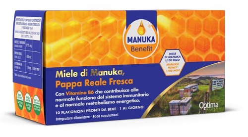 MANUKA BENEFIT PAPPA REALE MANUKA VITAMINA B6 10 FLACONCINI 10 ML - Parafarmacia Mostacciano