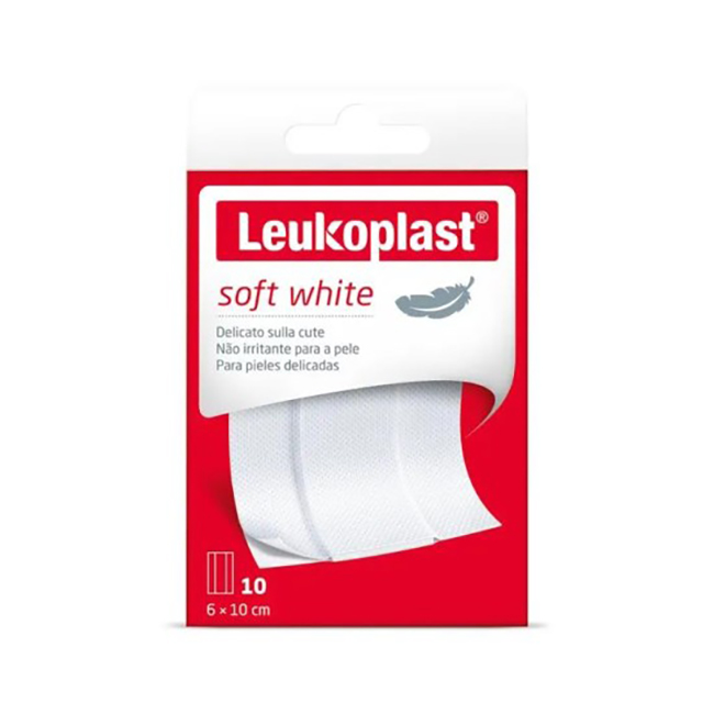 LEUKOPLAST SOFT WHITE 100 X 6 CM 10 PEZZI - Parafarmacia Mostacciano