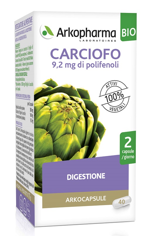 ARKO CAPSULE CARCIOFO BIO 40 CAPSULE - Parafarmacia Mostacciano
