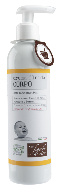 FIOCCHI DI RISO CREMA FLUIDA CORPO IDRATANTE 240 ML - Parafarmacia Mostacciano