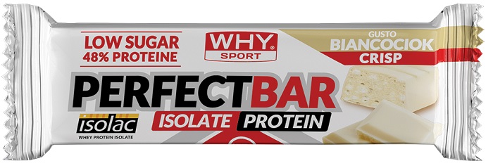 WHYSPORT PERFECT BAR BIANCOCIOK CRISP 50 G - Parafarmacia Mostacciano