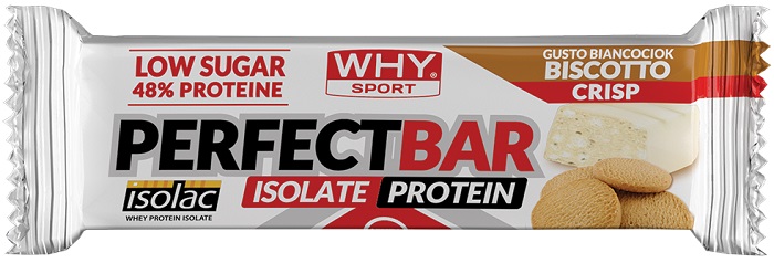 WHYSPORT PERFECT BAR BIANCOCIOK BISCOTTO CRISP 50 G - Parafarmacia Mostacciano