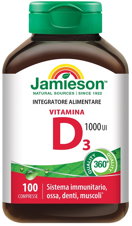 JAMIESON VITAMINA D3 1000 100 COMPRESSE - Parafarmacia Mostacciano