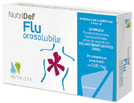 NUTRIDEF FLU OROSOLUBILE 20 COMPRESSE - Parafarmacia Mostacciano