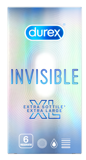 PROFILATTICO DUREX INVISIBLE XL 6 PEZZI - Parafarmacia Mostacciano