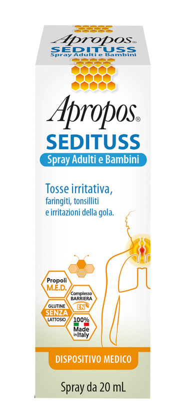 APROPOS SEDITUSS SPRAY ADULTI/BAMBINI 20 ML - Parafarmacia Mostacciano