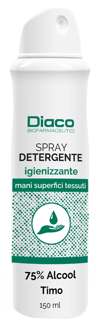 SPRAY DETERGENTE IGIENIZZANTE MANI E SUPERFICI SPRAY 150 ML - Parafarmacia Mostacciano