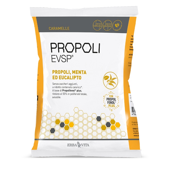 PROPOLI EVSP CARAMELLE PROPOLI MENTA EUCALIPTO 65 G - Parafarmacia Mostacciano