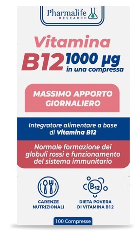 VITAMINA B12 100 COMPRESSE VITACURVEG - Parafarmacia Mostacciano