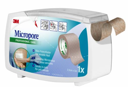 CEROTTO IN CARTA 3M MICROPORE SURGICAL TAPE TAN M5X25MM DISPENSER - Parafarmacia Mostacciano