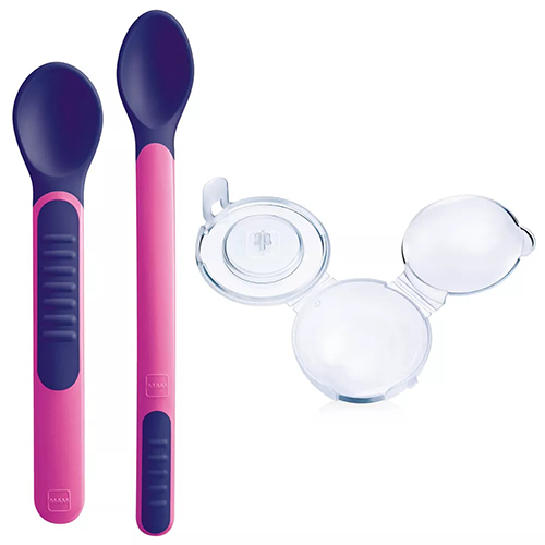 MAM HEAT SENSITIVE SPOONS&COVER FEMMINA - Parafarmacia Mostacciano