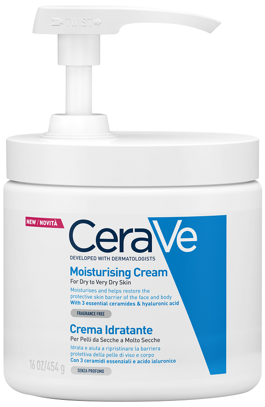CERAVE CREMA IDRATANTE PER PELLI DA SECCHE A MOLTO SECCHE 454 G PUMP - Parafarmacia Mostacciano