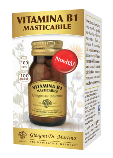 VITAMINA B1 MASTICABILE 100 PASTIGLIE - Parafarmacia Mostacciano